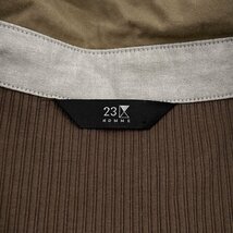 23区 HOMME リブ編み 半袖 ポロシャツ サイズ 48 /ブラウン/メンズ/オンワード樫山/日本製_画像5
