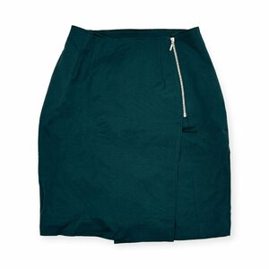 90s Vintage!!*JUNIOR GAULTIER Junior Gaultier wool knees on tight skirt size 40 / green / to coil skirt 
