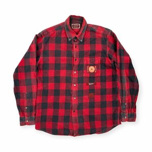 Karl Helmut Karl hell m check pattern BD button down with pocket cotton long sleeve shirt flannel shirt size M