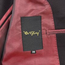 シルク混◆OR GLORY オアグローリー テーラードジャケット 裏玉虫 ブレザー サイズ 38/メンズ 紳士 絹_画像6