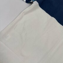 PARADISO パラディーゾ デザイン 長袖 ポロシャツ ロゴ刺繍 サイズ M マリン/くすみブルー×ホワイト 系/スポーツ ゴルフ_画像9