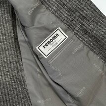 renoma paris tissu レノマ シルク混 テーラードジャケット ブレザー ストライプ メンズ/大賀 ビンテージ 絹_画像8