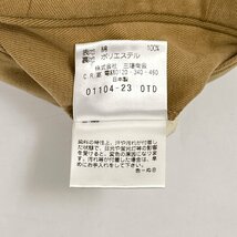 Paul Stuart ポールスチュアート 裾ダブル タック スラックスパンツ チノパン サイズ 88 /キャメル ベージュ系/メンズ/三陽商会/日本製_画像6