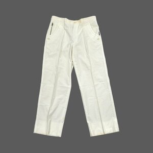 BLACKPIA black Piaa center Press slacks pants bottoms cotton size 84/ white / Leica men's made in Japan 