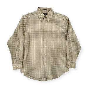 Eddie Bauer エディーバウアー WRINKLE RESISTANT チェック ボタンダウン BD 長袖シャツ M/ メンズ 古着 アウトドア