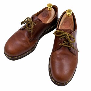 イングランド製◆Dr.Martens ドクターマーチン 3ホール シューズ 革靴 本革 サイズ 8 /ブラウン 赤茶/メンズ ビンテージ 英国製