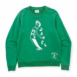 R.NEWBOLD × Stevie Gee collaboration BIG print sweat sweatshirt shirt XL / green / men's / Paul Smith 