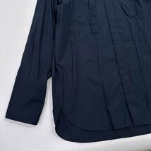 L'UNE リュンヌ リボン付き 長袖シャツ ブラウス サイズ 36 /濃紺/ネイビー/日本製_画像5