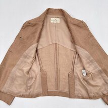 上下◆TRUSSARDI トラサルディ 光沢感 セットアップ スーツ ジャケット スカート 42 / ピンクゴールド_画像3