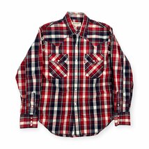 Levi's リーバイス RED TAB チェック柄 長袖 ウエスタンシャツ Mサイズ /古着 アメカジ コットン ビンテージ_画像1