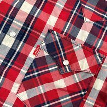 Levi's リーバイス RED TAB チェック柄 長袖 ウエスタンシャツ Mサイズ /古着 アメカジ コットン ビンテージ_画像6