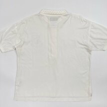 ラインストーンデザイン◆VALENZA PO バレンザポー 金ボタン 半袖 ポロシャツ 40 / 白 ホワイト レディース 日本製_画像9