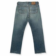 DIESEL ディーゼル TYPE RR55 色落ち カットオフ デニムパンツ ジーパン W28 / インディゴ 古着 ボタンフライ 切りっぱなし イタリア製_画像6