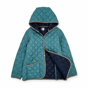 THE SMOCK SHOP スモックショップ フード付 キルティング ジャケット コート Lサイズ / ターコイズブルー メンズ