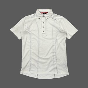 ゴルフ◆TaylorMade テーラーメイド ドライ 半袖 ポロシャツ Mサイズ /白 ホワイト/メンズ スポーツ