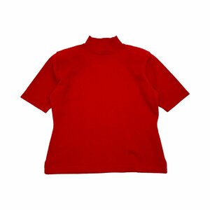 カシミヤ100%◆Primo Kiss Italy カシミアウール ハイネック 半袖 ニット セーター サイズ1/レッド系 赤系/レディース