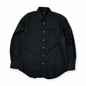 INE'D HOMME イネドオム 長袖 シャツ ワイシャツ 2サイズ/黒 ブラック系/メンズ