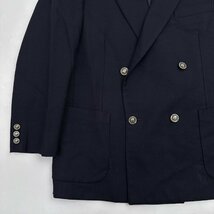 NINA RICCI ニナリッチ 銀ボタン ダブル テーラードジャケット 紺ブレザー 94-84-165 94AB4 / ネイビー 濃紺 メンズ_画像2