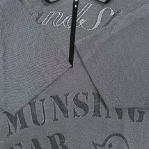 Munsingwear grandoslam マンシングウェア BIGデザイン ハーフジップ 半袖 ポロシャツ Mサイズ/グレー系/メンズ スポーツ ゴルフ_画像4