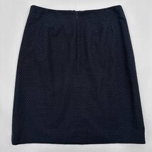 Brooks Brothers ブルックスブラザーズ 刺繍総柄 コットン 台形スカート サイズ 4 / 濃紺 ネイビー レディース_画像4