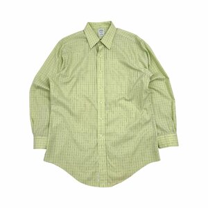 BrooksBrothers ブルックスブラザーズ チェック柄 長袖 ノンアイロン シャツ サイズ16-2/3 /グリーン系 緑系/メンズ 紳士 アメトラ