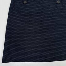 Brooks Brothers ブルックスブラザーズ 刺繍総柄 コットン 台形スカート サイズ 4 / 濃紺 ネイビー レディース_画像3