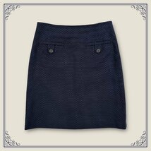 Brooks Brothers ブルックスブラザーズ 刺繍総柄 コットン 台形スカート サイズ 4 / 濃紺 ネイビー レディース_画像1
