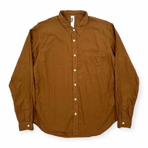 MHL. M H L Margaret Howell long sleeve shirt size L / Camel / Brown 