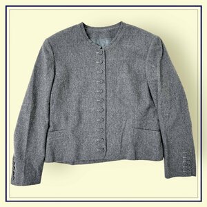 PINK HOUSE Pink House wool no color jacket blouson / lady's / gray / made in Japan 
