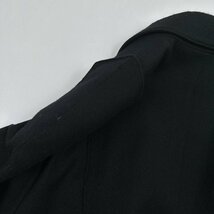49 AV JUNKO SHIMADA ジュンコシマダ デザイン ウールジャケット ベルト付き サイズ 9 /ブラック レディース 日本製_画像5