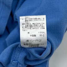 POLO RALPH LAUREN ポロ ラルフローレン 半袖 コットン 鹿の子 ポロシャツ CUSTOM FIT LLサイズ/ブルー系 /メンズ インパクト21代理_画像5