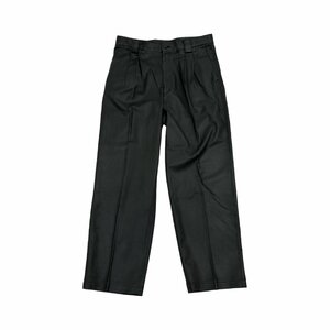 GREENCLUBS グリーンクラブ 合皮 レザー ツータック スラックス パンツ ボトムス サイズ 91/ブラック 黒/メンズ 日本製 ライカ