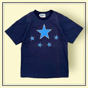  stylish!!*COCUE deptrai Cocue te small .i short sleeves T-shirt cut and sewn Star star pattern / navy / man woman also 