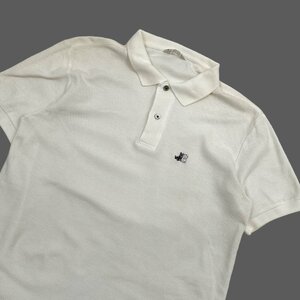 ゴルフ◆Black&White ブラック&ホワイト 半袖 ポロシャツ Lサイズ/ホワイト 白/ブラホワ メンズ スポーツ