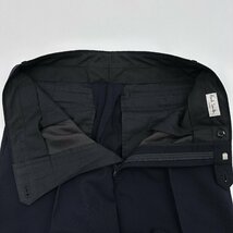 Paul Smith ポールスミス タック センタープレス タスマニアウール スラックス パンツ ボトムス Mサイズ/濃紺 ネイビー/メンズ 日本製_画像5