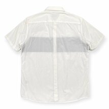 Calvin Klein カルバンクライン 切替 デザイン 比翼仕立て 半袖シャツ L/ホワイト/白/メンズ_画像7