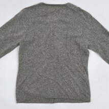 カシミヤ100%◆CASHMERE カシミアウール 長袖 ニット カーディガン L/グレー/レディース_画像7