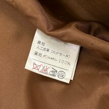 CARA O CRUZ キャラオクルス レリアン フェイクスウェード コート サイズ 9 / キャメル系 人工皮革 日本製 ビンテージ_画像8
