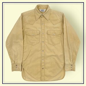 60s 70s ヴィンテージ◆白タグ◆Woolrich ウールリッチ 長袖 ウエスタンシャツ S~M程度 / ビンテージ アメカジ