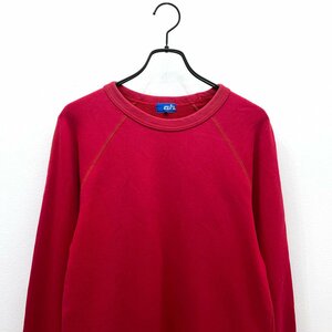 ABAHOUSE Abahouse простой длинный рукав тренировочный футболка рубашка размер 2 / красный красный мужской сделано в Японии Vintage 