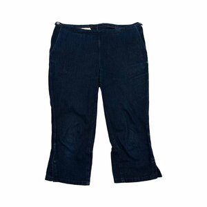 45rpm four ti пять a-rupi- M боковой кнопка укороченные брюки Denim брюки джинсы колени внизу W28/ji- хлеб / женский сделано в Японии 
