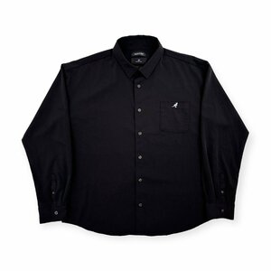 KANGOL カンゴール MONO-MART モノマート ワンポイント刺繍 長袖 シャツ Lサイズ /黒 ブラック/メンズ