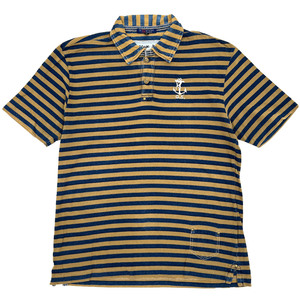 G-STAGEji- stage marine embroidery border polo-shirt with short sleeves LL size / men's / with pocket /jeno