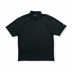 美品◆NIKE GOLF ナイキゴルフ DRI-FIT ドライ 半袖 ポロシャツ L /黒/ブラック/メンズ/スポーツ