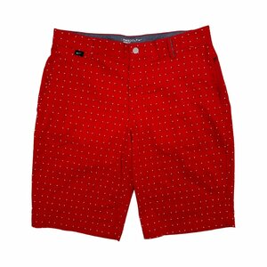 NIKE GOLF ナイキ ゴルフ ドット ショートパンツ ハーフパンツ ショーツ ストレッチ ( 32 ) /メンズ/赤/レッド