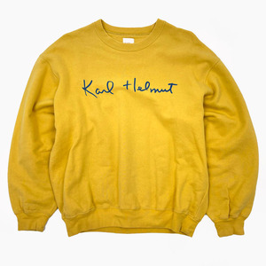 Karl Helmut Karl hell mBIG Logo sweat sweatshirt light yellow 