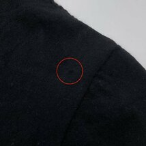 カシミヤ100%◆LE PANIER カシミアウール ジップ 半袖 ニット セーター カーディガン S~M程度 / 黒 ブラック 日本製_画像9