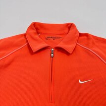 ◆NIKE GOLF ナイキ ゴルフ ロゴ刺繍 ドライ 半袖 ポロシャツ サイズ S/メンズ/スポーツ/オレンジ_画像3