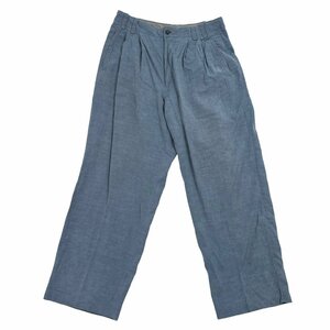  flax .*PIASPORTS Piasports two tuck linen pants slacks spring summer bottoms size 79/ blue group blue series / Leica made in Japan Vintage 