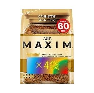 【AGF マキシム 袋 120g×4袋】 インスタント コーヒー 60 120 140